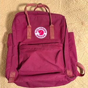 Fjallraven Kånken Maroon and Gold Backpack